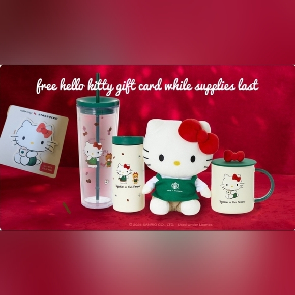Hello Kitty x Starbucks 50th Anniversary Tumbler Stainless Steel - Picture 8 of 8